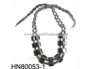 Hematite Pendant Beads Stone Chain Choker Fashion Women Necklace